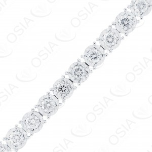 18 Karat White Gold Diamond Bracelet