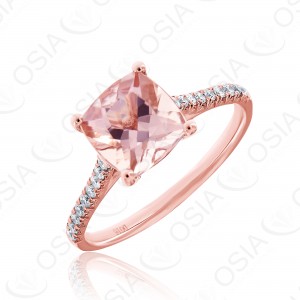 18 KARAT DIAMOND AND GEMSTONE RING
