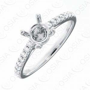 18 KARAT SEMI-MOUNT RING