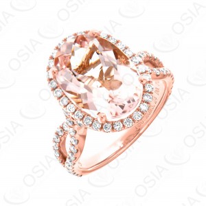 18 KARAT DIAMOND AND GEMSTONE RING