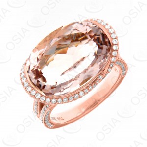 18 KARAT DIAMOND AND GEMSTONE RING
